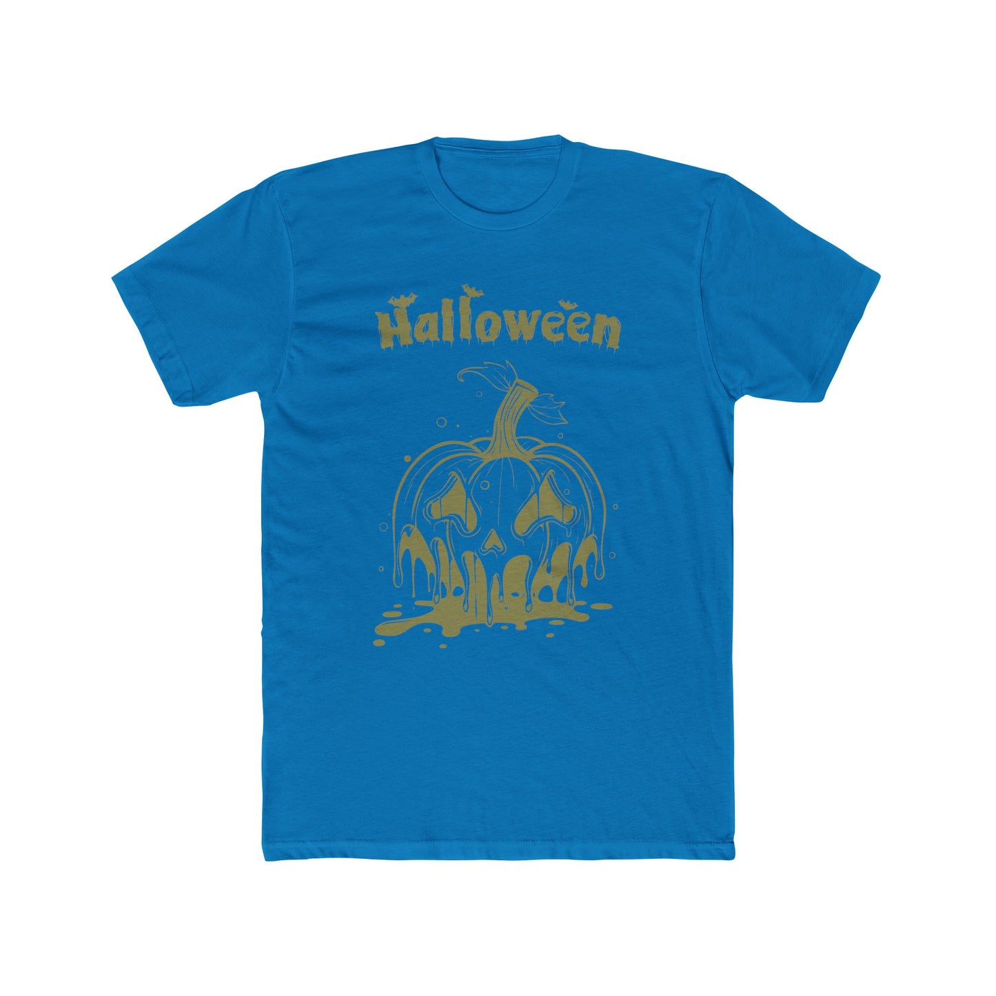 "Melting Pumpkin Halloween Tee: Embrace the Spooky Season!"