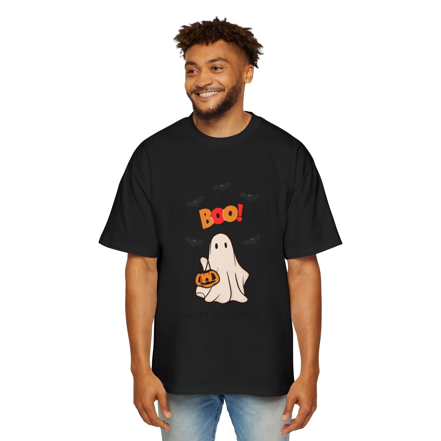 "Boo! Spooky Ghost Tee for a Happy Halloween"