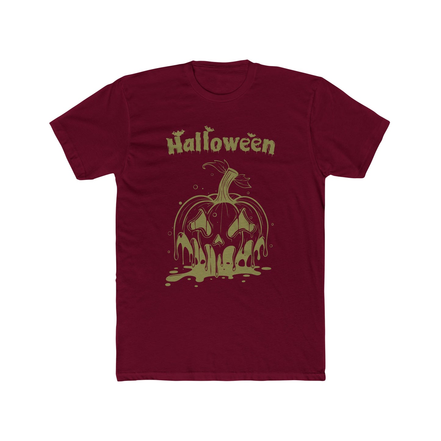 "Melting Pumpkin Halloween Tee: Embrace the Spooky Season!"