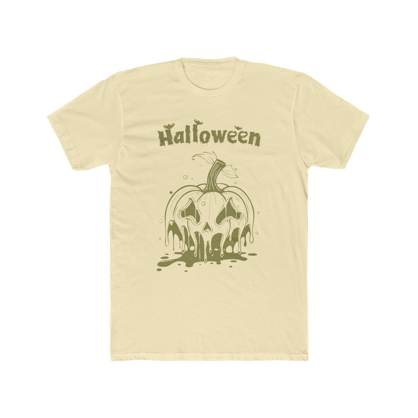 "Melting Pumpkin Halloween Tee: Embrace the Spooky Season!"