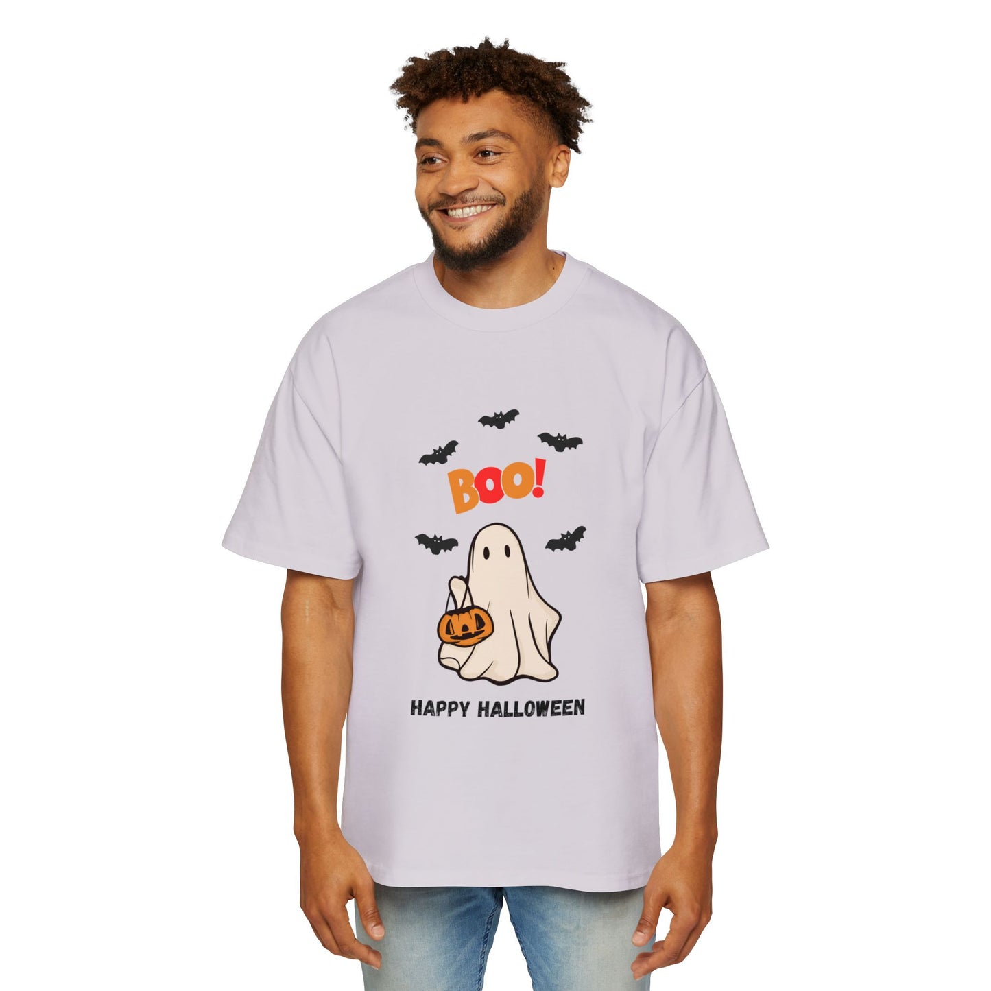 "Boo! Spooky Ghost Tee for a Happy Halloween"