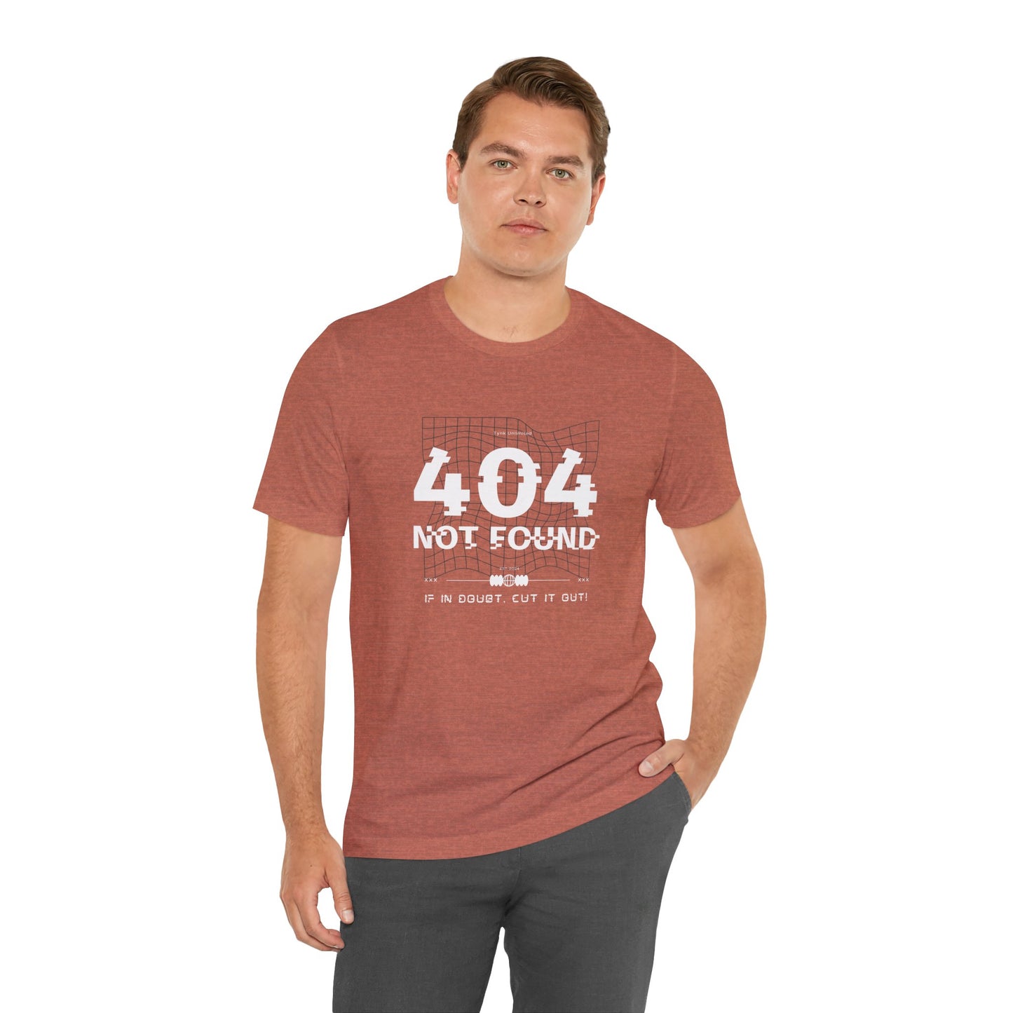 "404 Not Found: The Ultimate Glitch Tee for Tech Rebels"