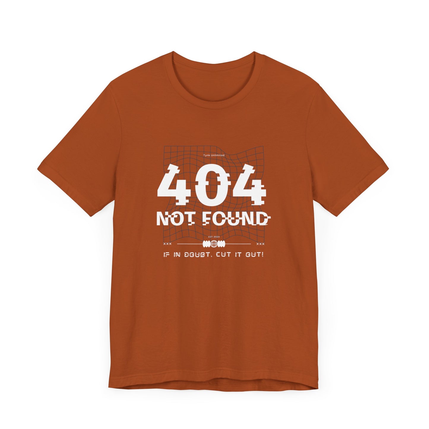 "404 Not Found: The Ultimate Glitch Tee for Tech Rebels"