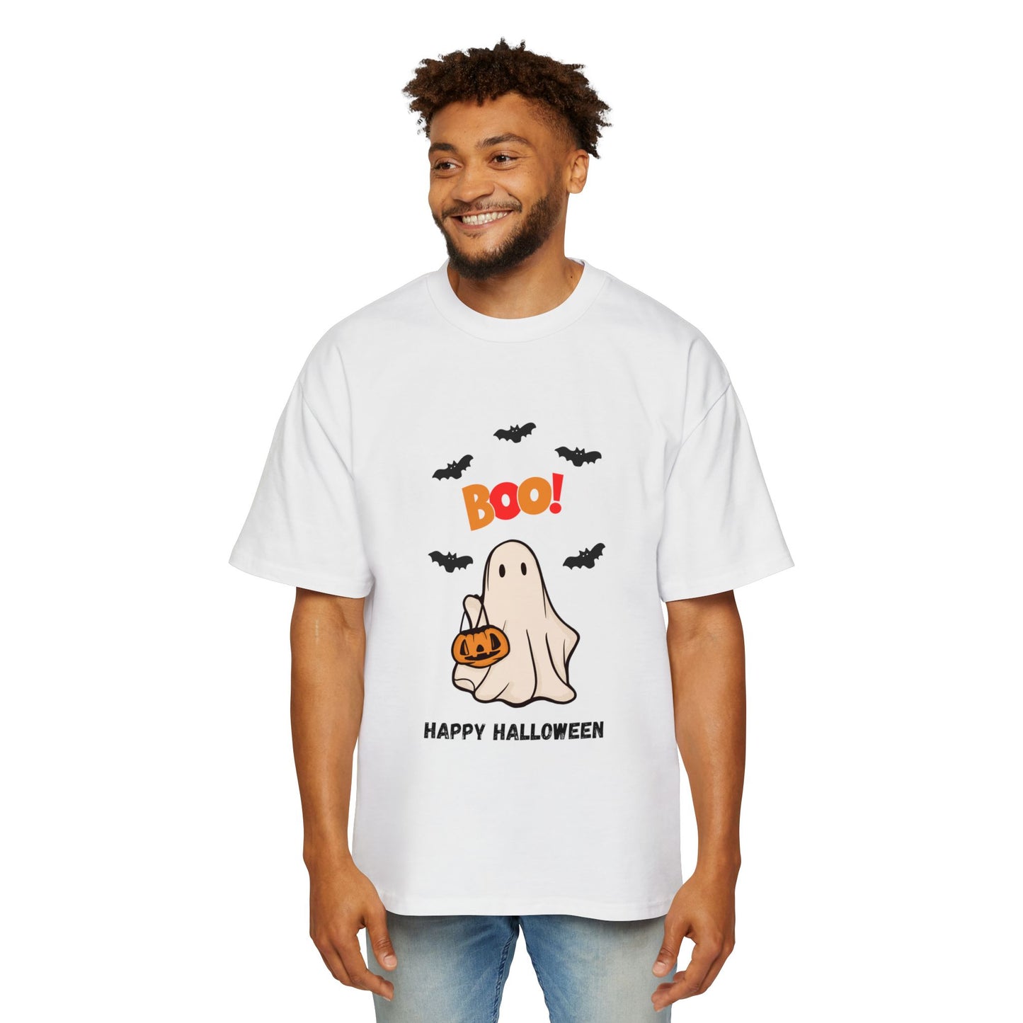 "Boo! Spooky Ghost Tee for a Happy Halloween"