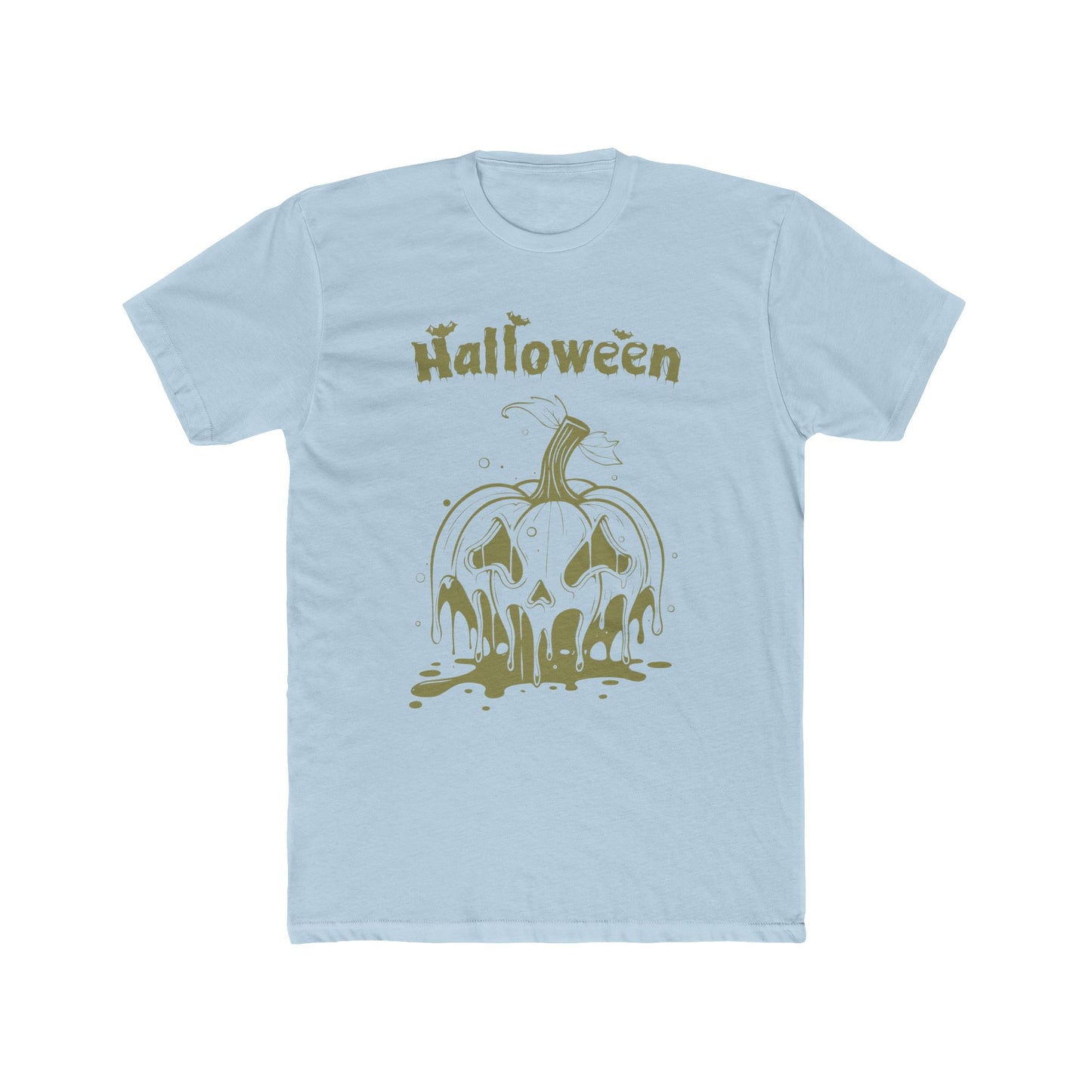 "Melting Pumpkin Halloween Tee: Embrace the Spooky Season!"