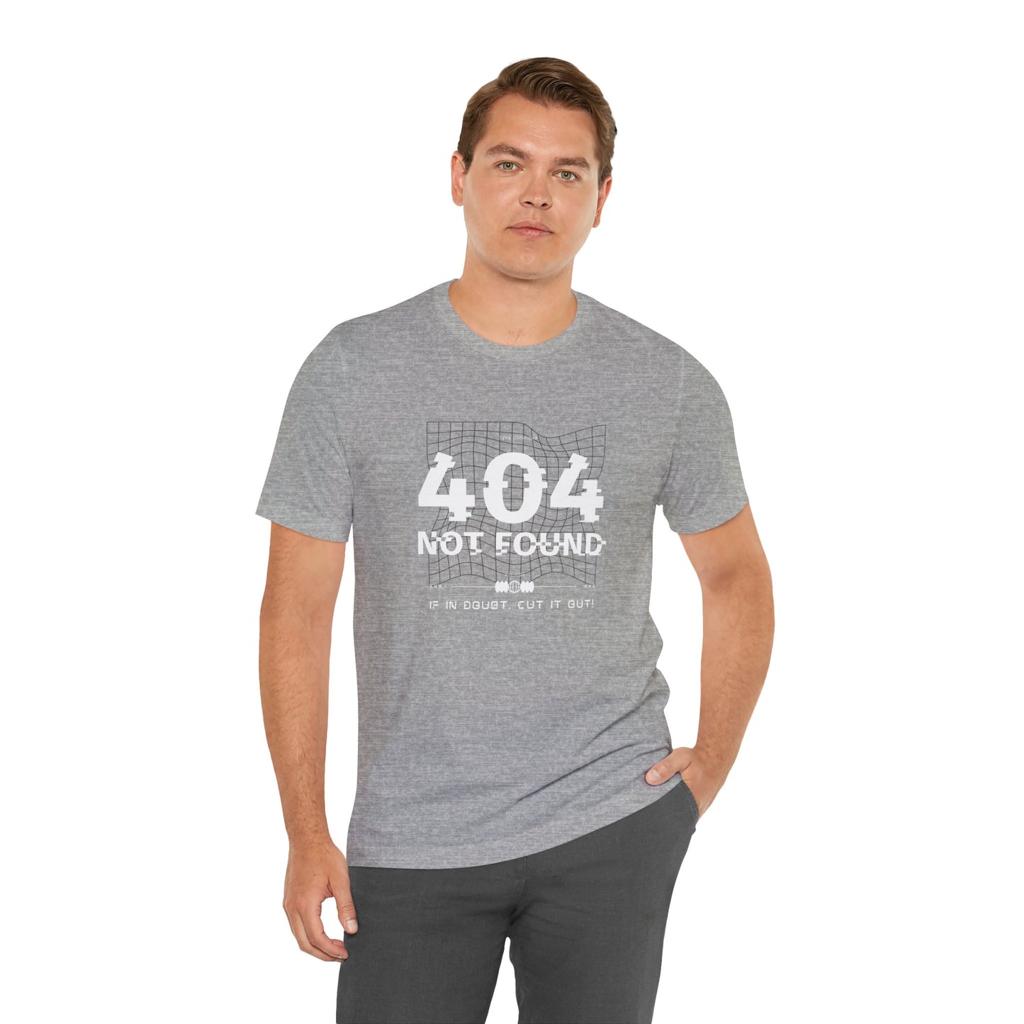 "404 Not Found: The Ultimate Glitch Tee for Tech Rebels"