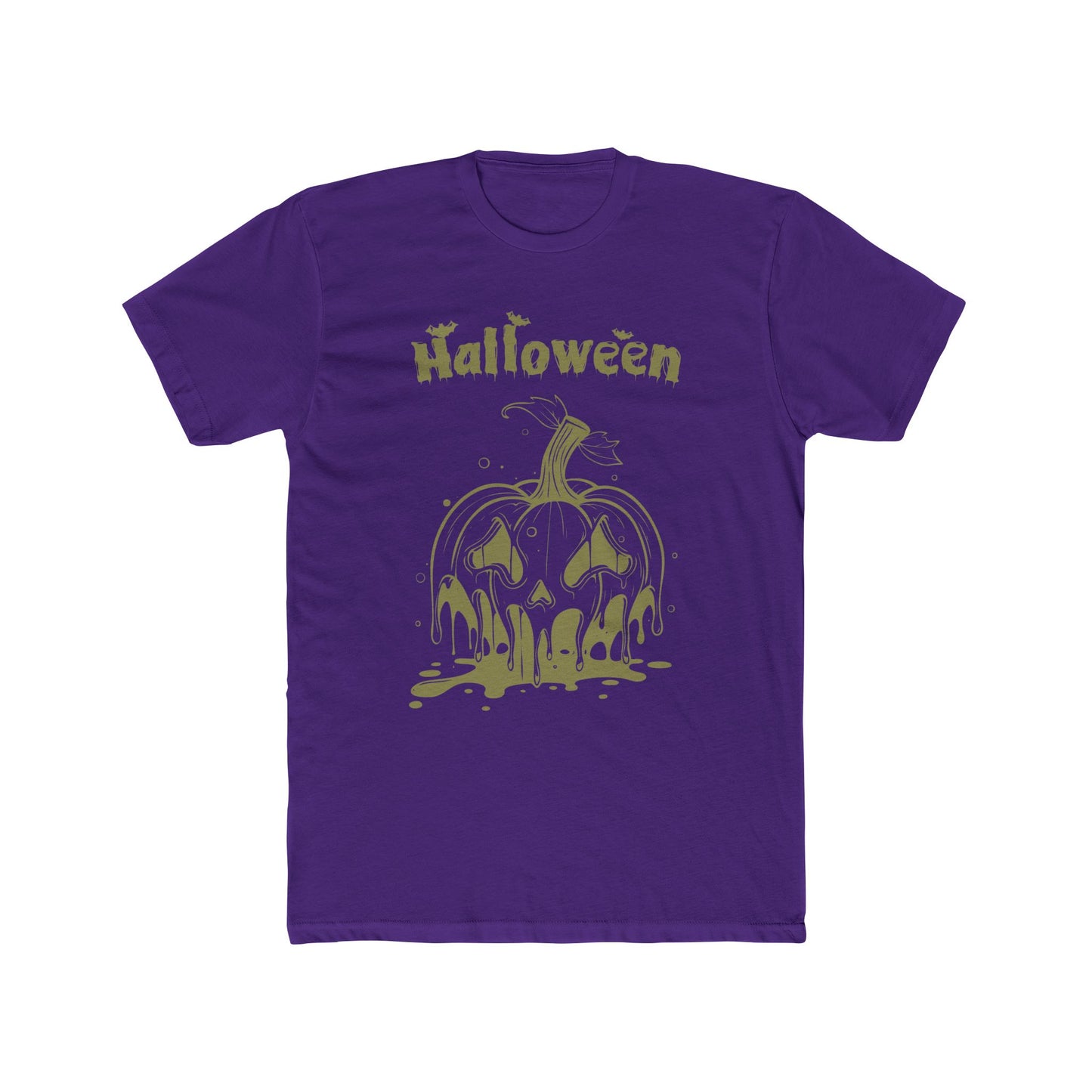 "Melting Pumpkin Halloween Tee: Embrace the Spooky Season!"