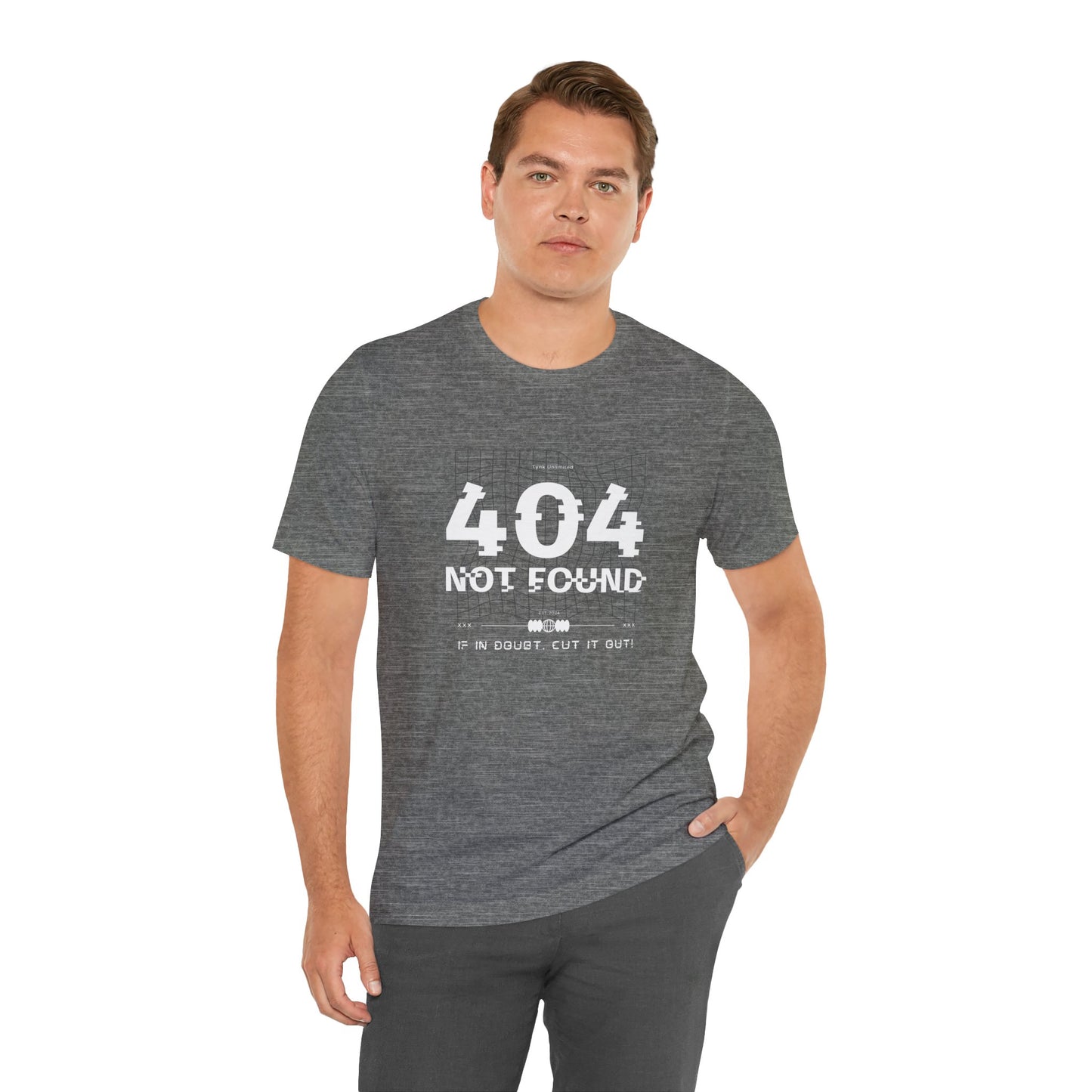 "404 Not Found: The Ultimate Glitch Tee for Tech Rebels"