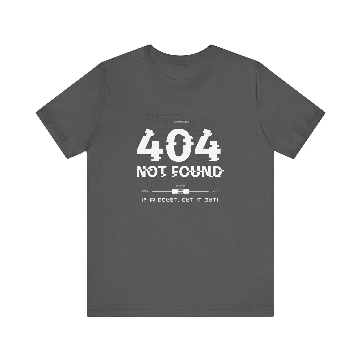 "404 Not Found: The Ultimate Glitch Tee for Tech Rebels"