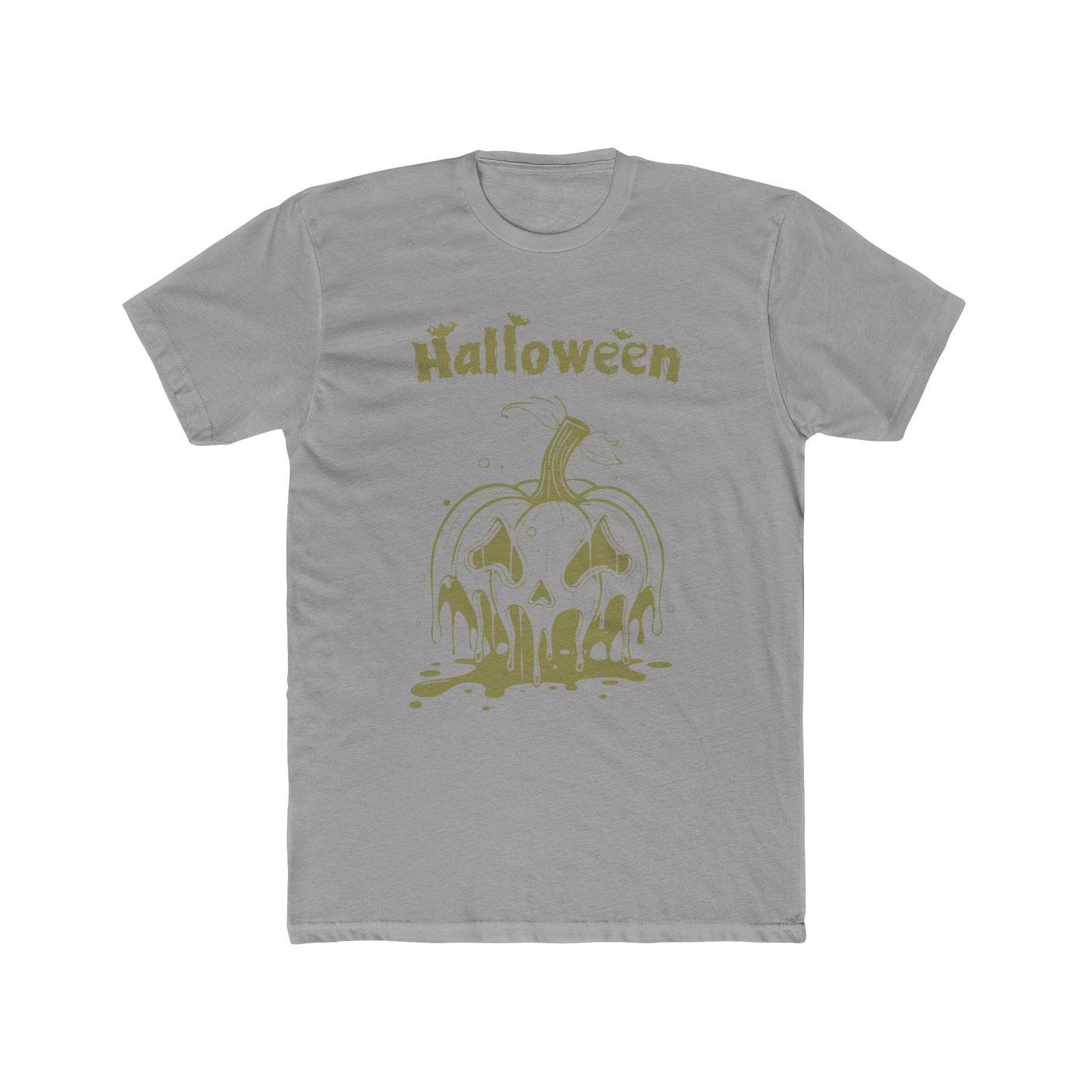 "Melting Pumpkin Halloween Tee: Embrace the Spooky Season!"